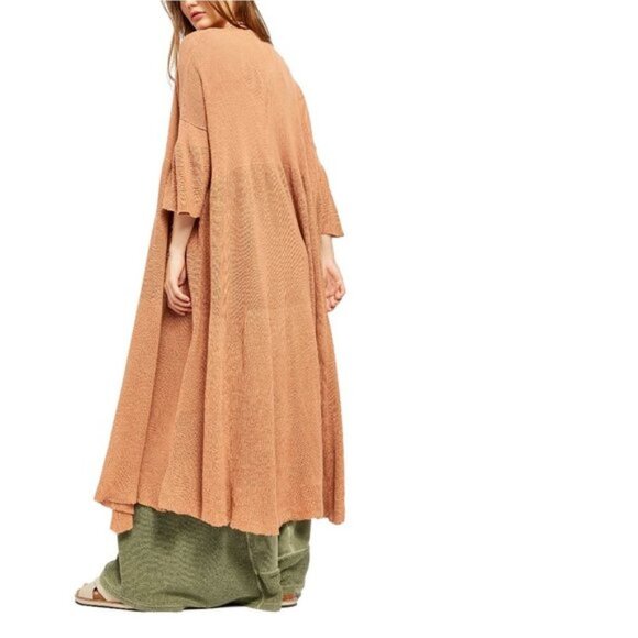 Free People Making Waves Cardigan Cinnamon - Picture 2 of 8